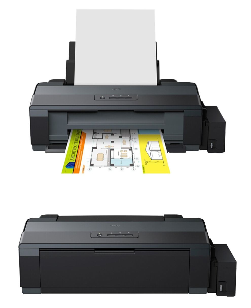 爱普生（EPSON） L1300打印机 墨仓式 A3+工程CAD高速图形设计专用彩色双黑打印机