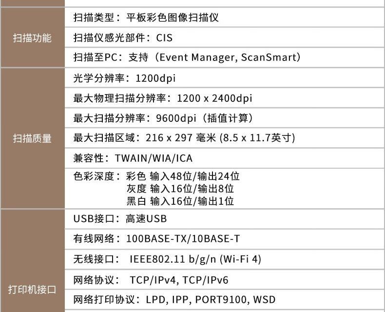 爱普生（EPSON）L6298(L6198升级款) 商务彩色无线多功能传真一体机（打印 复印 扫描 传真 wifi 自动双面）