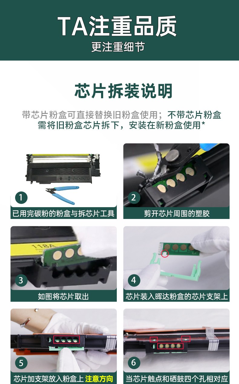 旭日丰彩~XRH-118系列适用惠普HP118A硒鼓w2080a粉盒MFP 179fnw 178nw墨盒hp150nw 150a彩色打印机M178NW成像鼓117a芯片W2070A