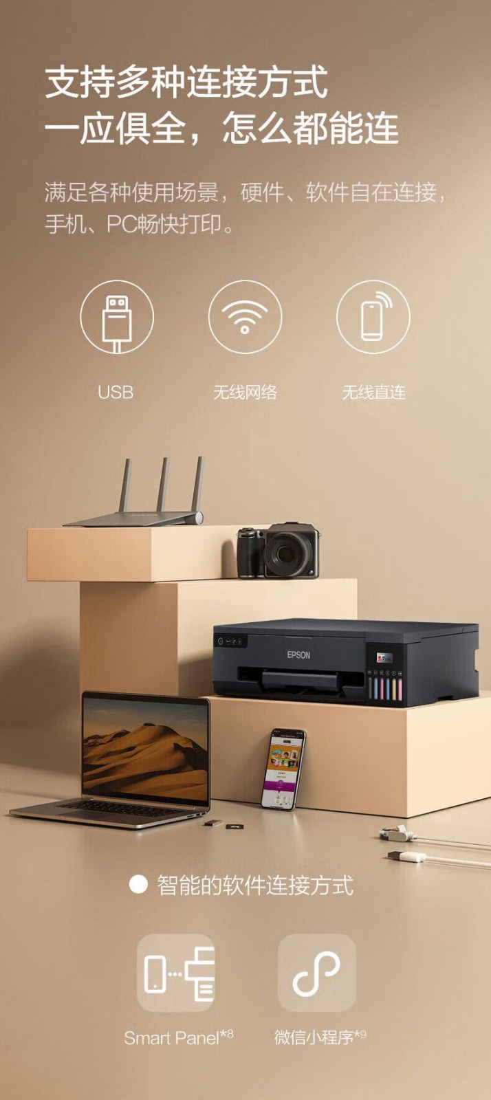 爱普生（EPSON）L18058 A3+墨仓式6色照片打印机商用办公原装照片影楼打印 L18058（一年延保版）