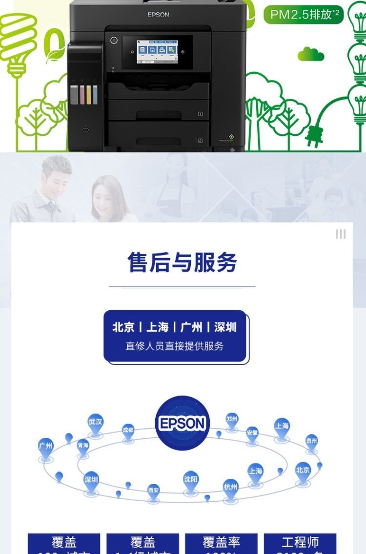 爱普生（EPSON） L6558 A4彩色打印机办公 打印复印扫描一体机 L6558（一年延保版）