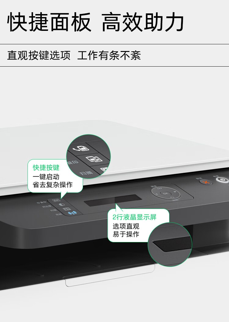 惠普（HP）1188nw 锐系列激光多功能一体机 家用三合一 打印复印扫描无线版（136nw升级版）166A硒鼓